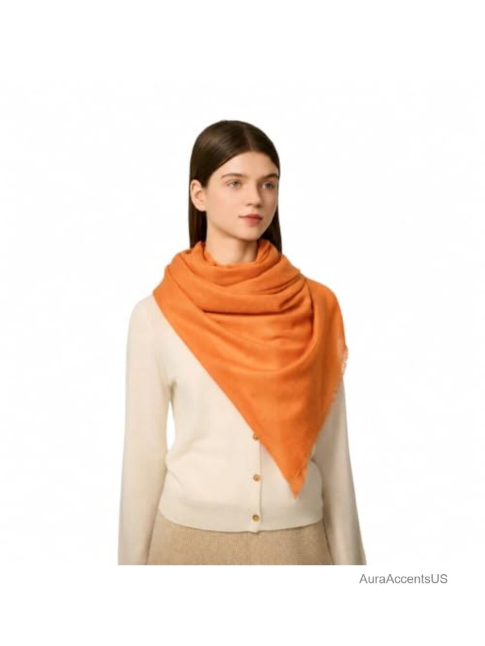 100% Cashmere Shawl Wrap Women Oversized Sheer Scarf Travel Gift